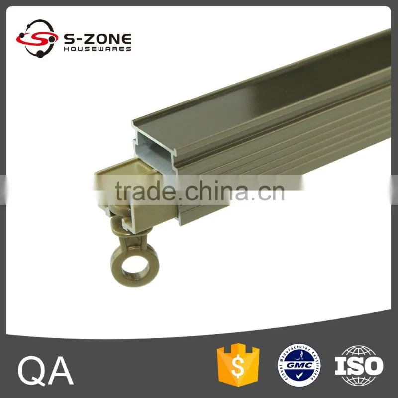 Building materials wall mounted bracket curtain track with carriers