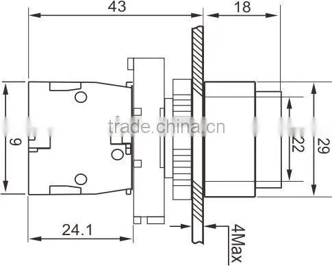GXB2-EL3361 Push button switch