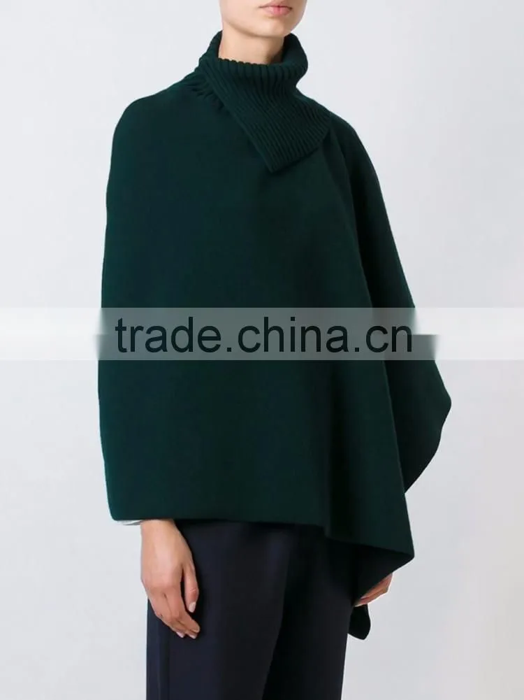 Cheap fashion Ladies asymmetric knitted woman sweater