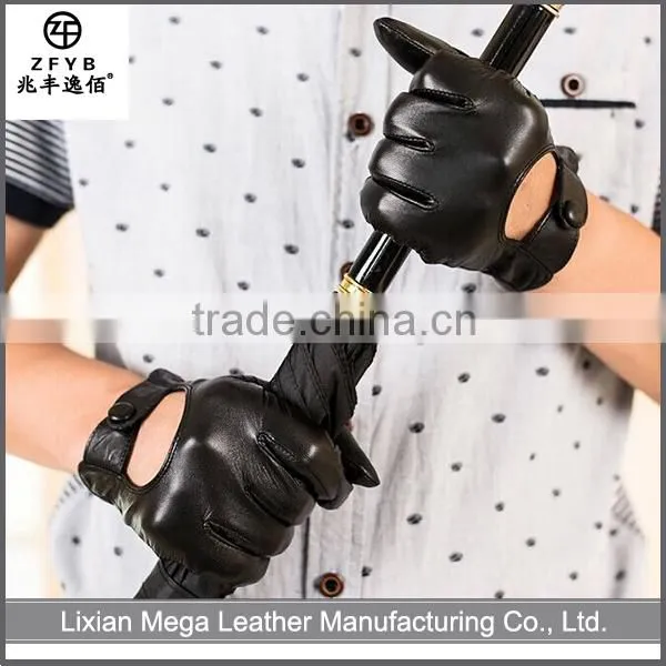 2016 new design men driving Leather Glove For Protective Hand