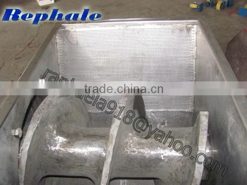 stainles steel double screw fruit juice extracting machine