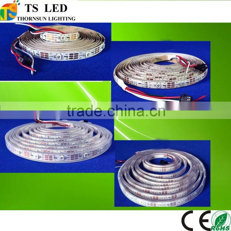 IP20 IP65 addressable flexible led strips ws2812b 60 leds/m