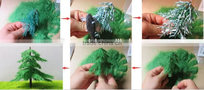 Scale plastic model tree, architecture round model tree , miniature scale trees, building model tree for HO scale,MT-41