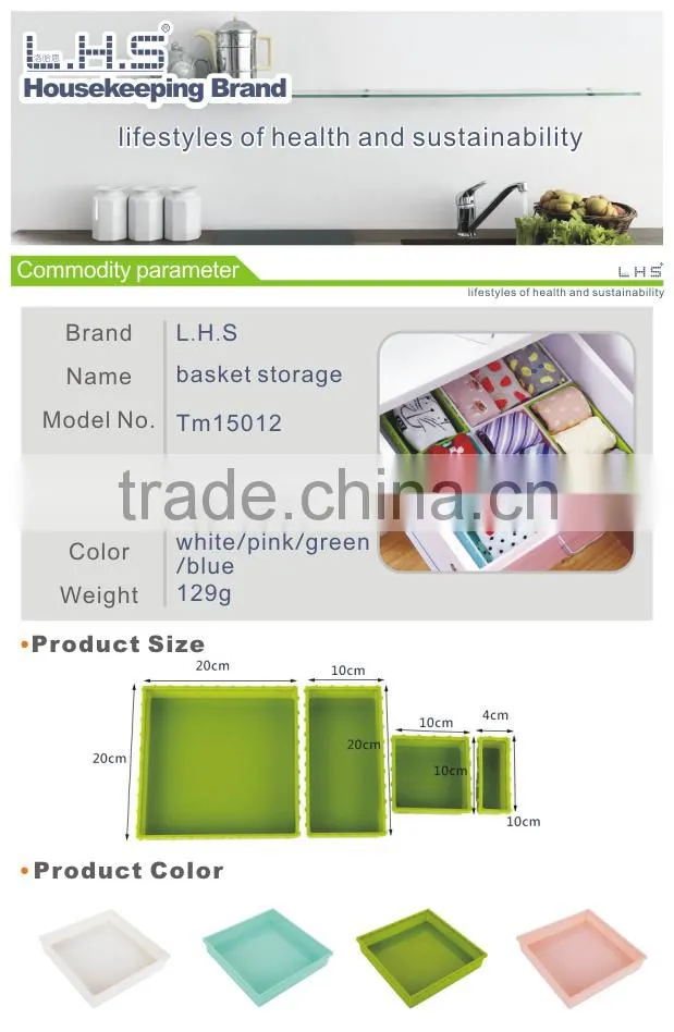 Kitchen bathroon mutil-function Plastic drawer divider