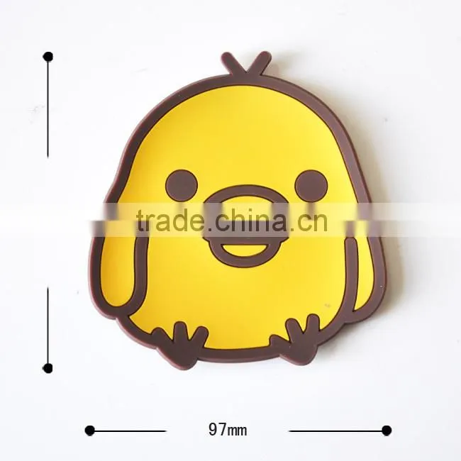 Novelty animal shape silicone wine glass coaster