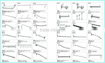 Store Metal Clothes Display Rod For Grid