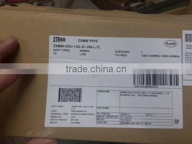 ZTE ZXMW PR10 ODU 13G-3C-266-L-TL NEC Digital microwave transmitter