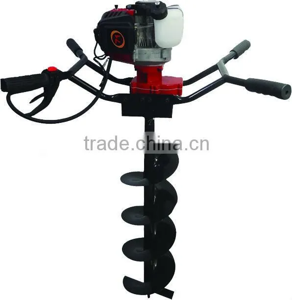 52cc Post Hole Digger Petrol Fence Fencing Earth Drill 100 200 300 mm Auger
