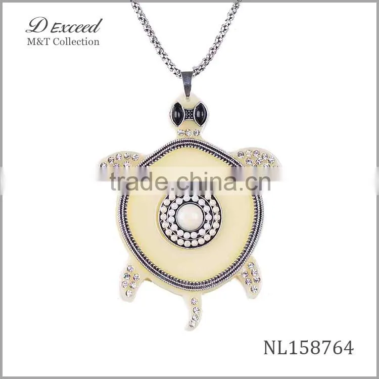 Yiwu wholesale cute plastic tortoise pendant necklace NL158762-8
