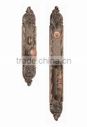 External Pull handle Main Door Lock Entry Set Cylinder Lock