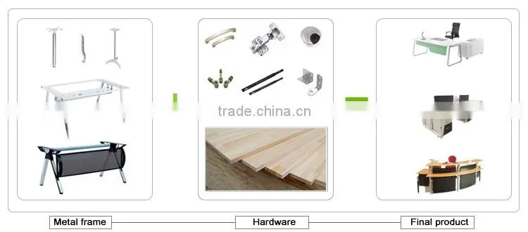 JB-RCT04 Sunshine Furniture Factory Manufacture Office Use Furniture Particle Board Small Reception Desk