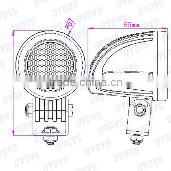 IP67 Waterproof 24V/12V 10W LED work light for Moor Offroad,ATV,4x4,Truck,Wheelchair,Cartorcycle f
