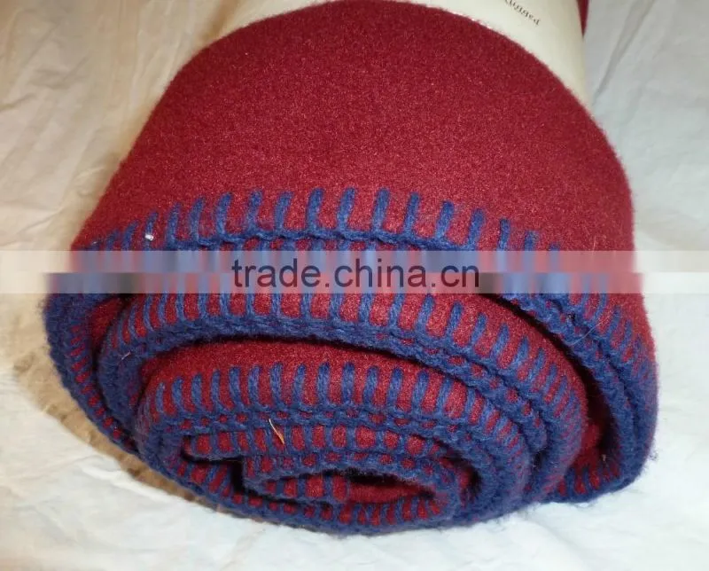 cheap promotional polar fleece gifts blanket in solid color