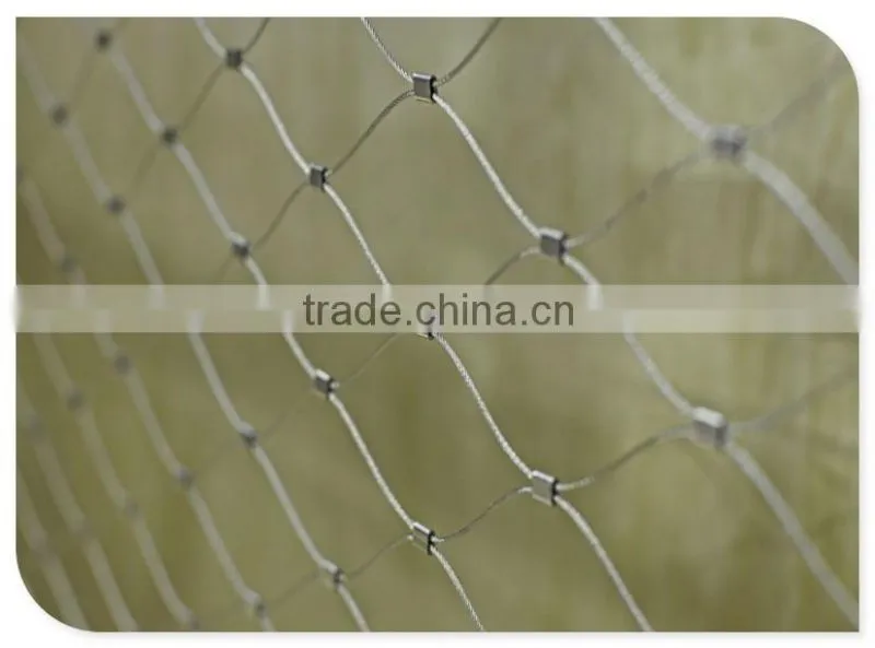 High strength customized stainless steel animal enclosure zoo mesh