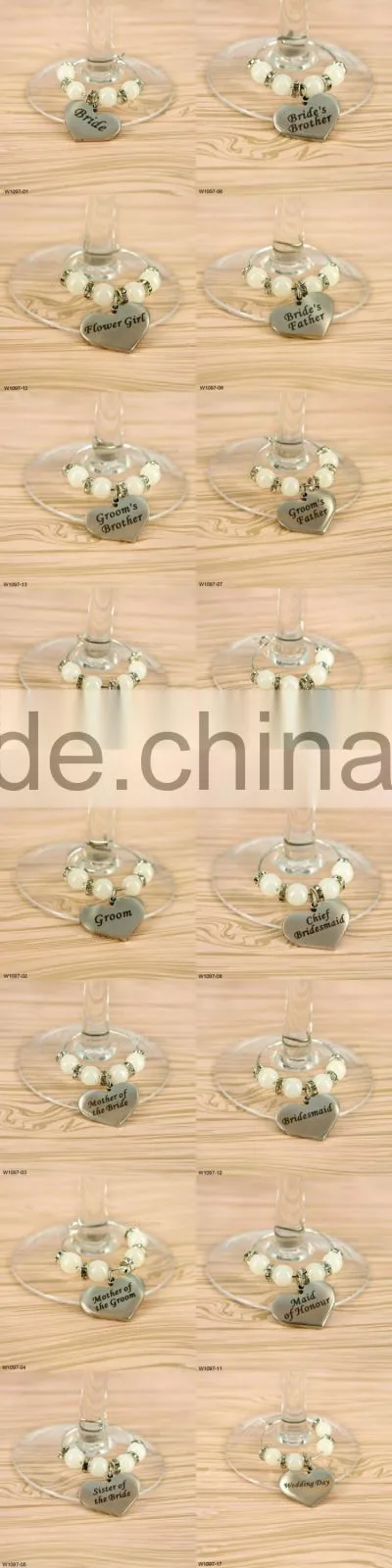 Bride Wine Charm For Wedding