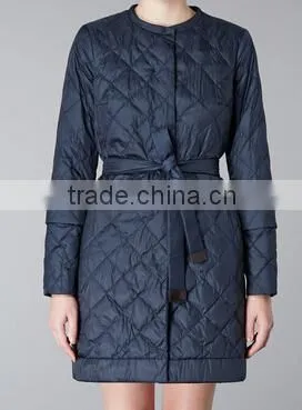 100% polyester womens quilted padded jacket for winter season