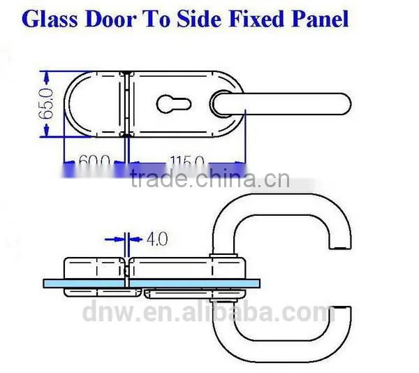 Frameless glass door lock/ Glass door lock/ glass door hardware