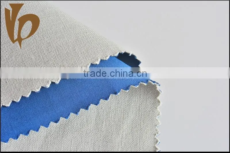 customized yarn dyeing linen viscose cotton fabric with high density and double layer fabric