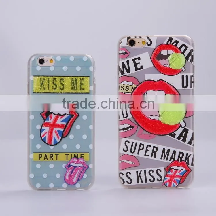 factory direct sales custom design newest waterproof silicone mobile phone case for iphone 6