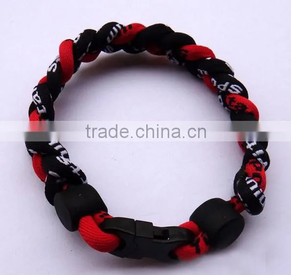 Braided sports bracelets