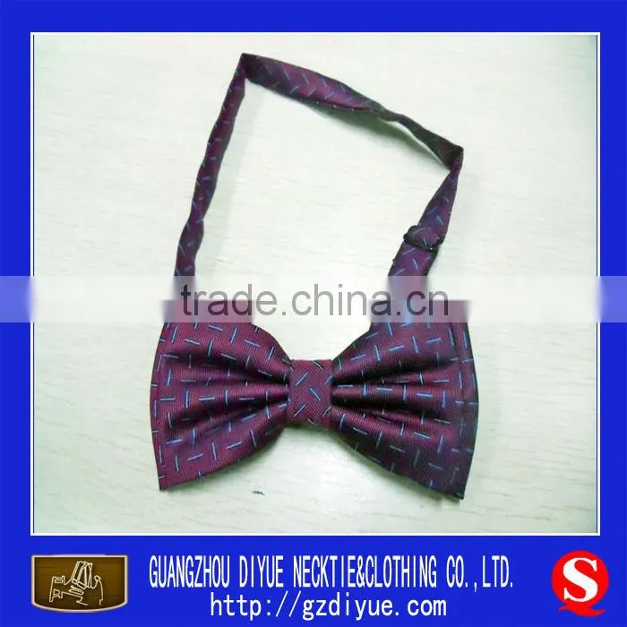fashion polyester Butterfly neck bow tie for promotion