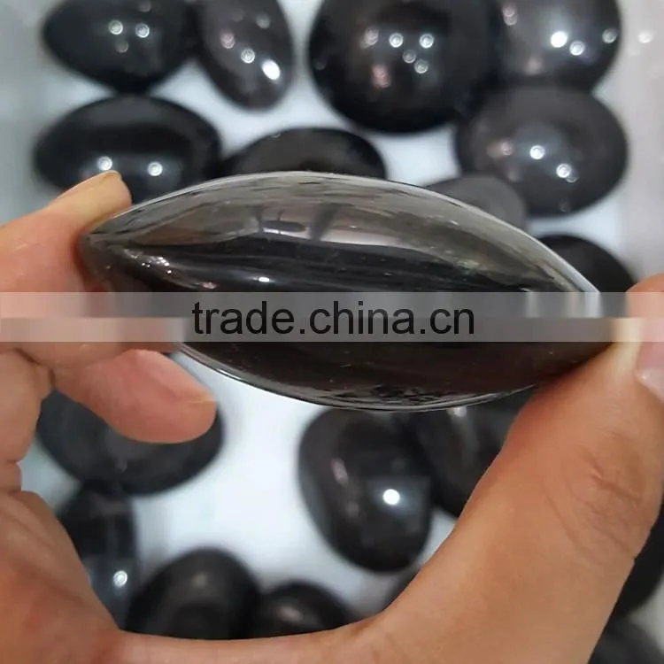 Natural Crystal Healing Stones Rainbow Obsidian Pocket Stone for Hand Exercise