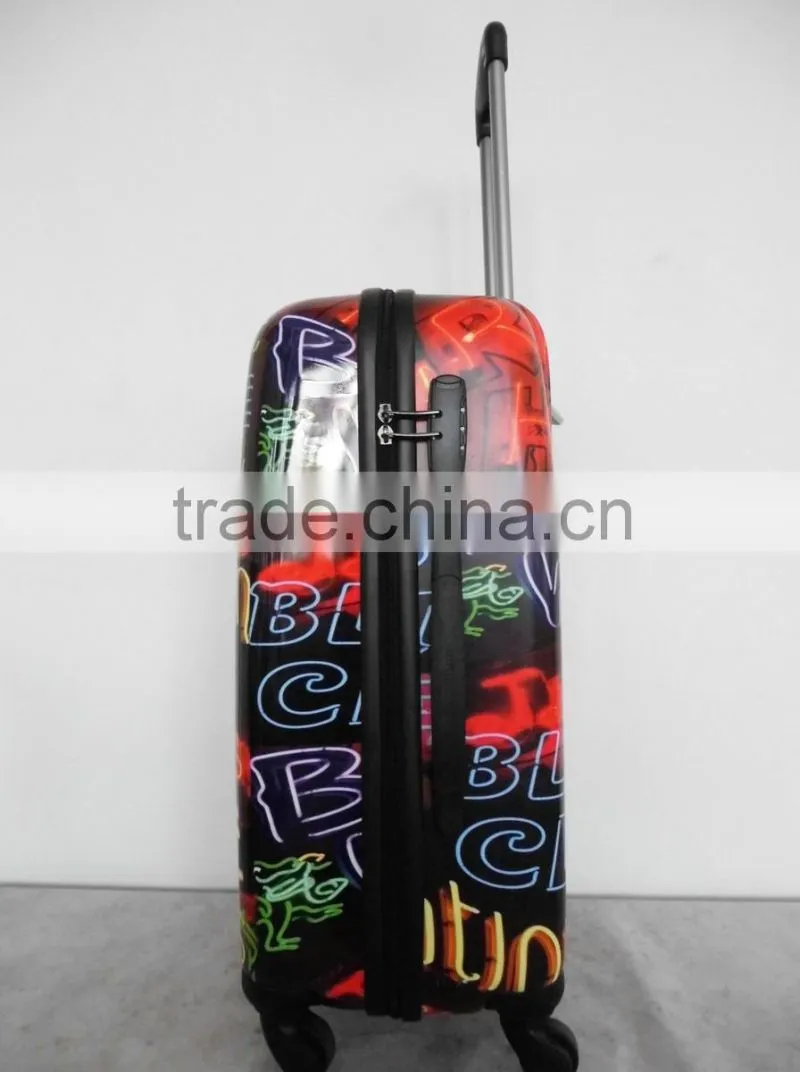 Modern Printed ABS+PC trolley luggage case