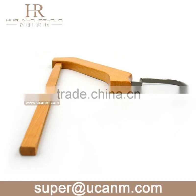 HRW-G362N beech wooden pant hanger