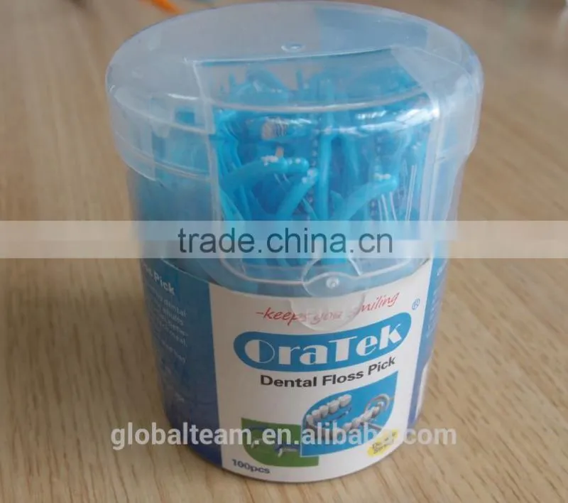 UHWMPE Dental Floss Pick with Two-Line 50 Picks