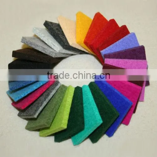 Multi Color Needle Punched Plain Wool Felt