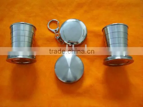 2014 Hot selling leak-proof eco-friendly FDA LFGB fodable stainless steel beer mug cup tumbler