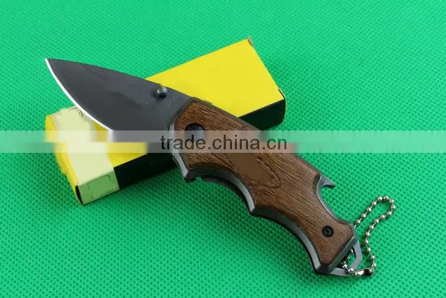 OEM wood handle multi-function pocket knife