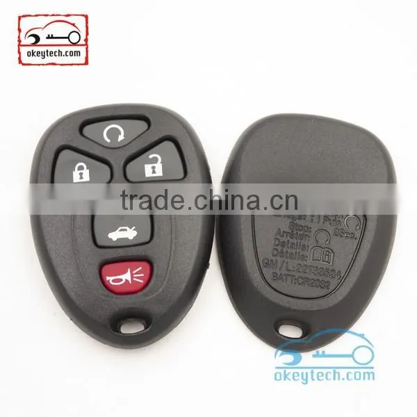 High quatity buick remote key shell FCCID:KOBGT04A smart key for 4+1 button Buick key cover