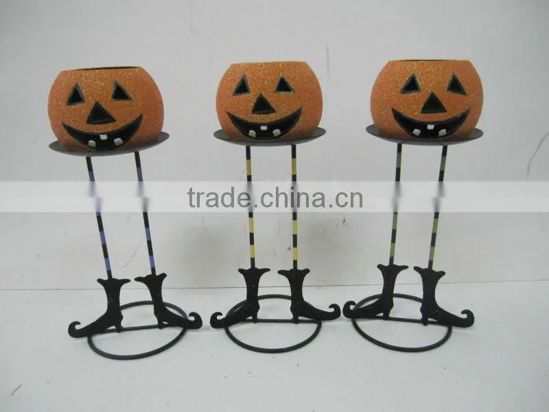 Halloween pumpkin tealight holder