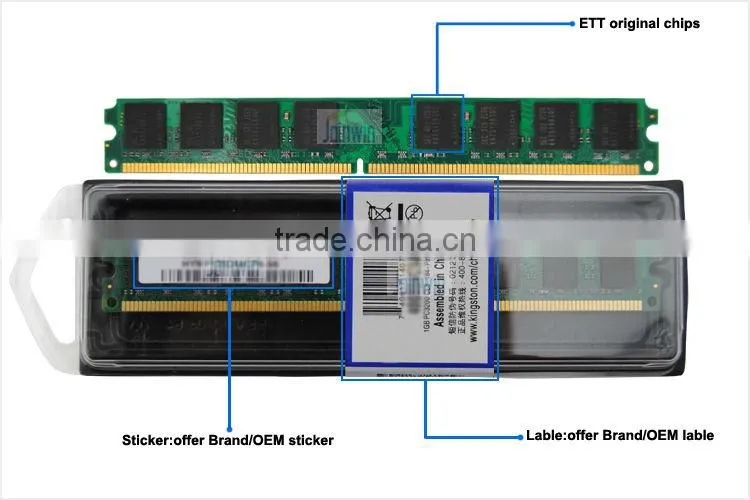 Fast delivery dual module 2pieces 2x1GB ddr 2gb 400mhz momory ram