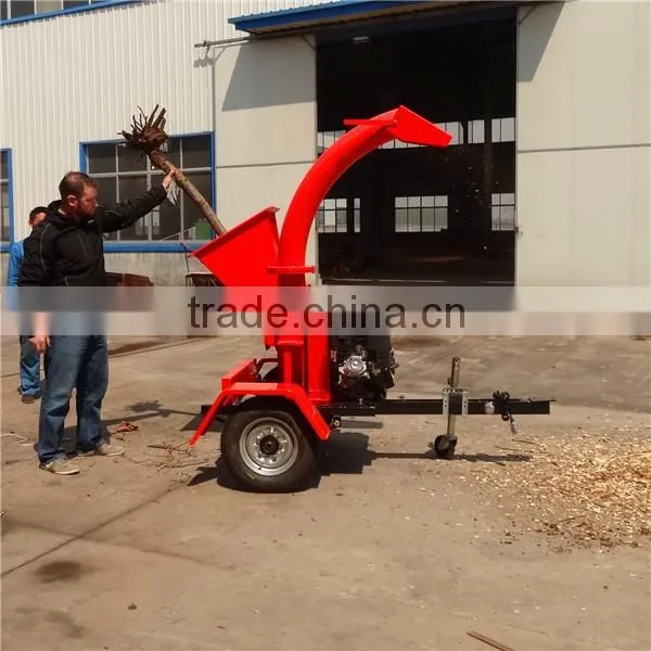 hydraulic feeding system 4 inch gasoline homemade wood chipper TC4