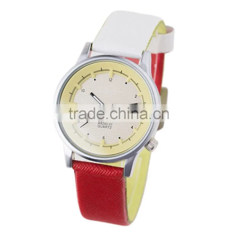 New models from Doris Watch double color leather strap stainless steel back Japan movement developments 2016 leather watch