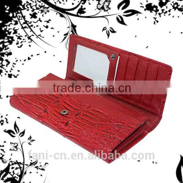 Fancy and fashion trends design PU leather wallet and purses for girls with trade assurance