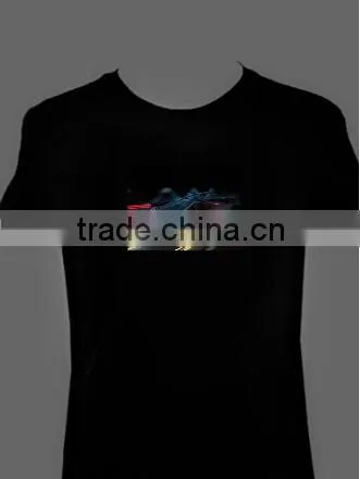 low price sound activated EL panel for T-shirt