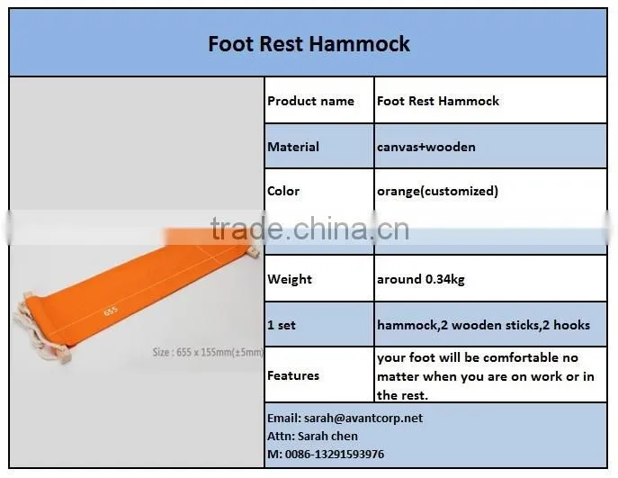 Portable Mini Office Foot Rest hammock Stand Desk Feet Hammock Easy Disassemble hammock with Studying Library Outdoor Indoor