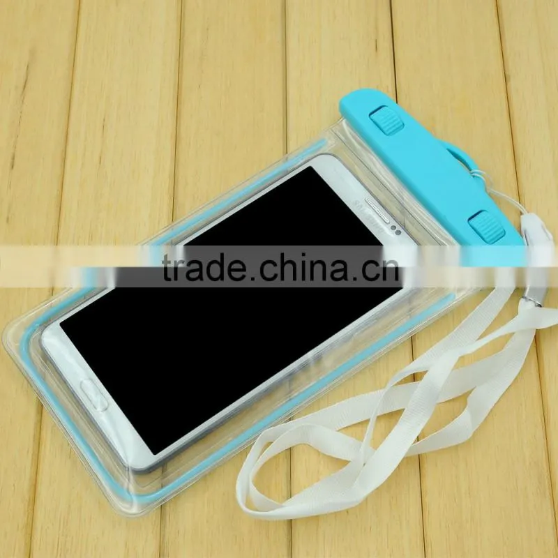 New design colorful 4"-6" mobile phone used PVC waterproof bag