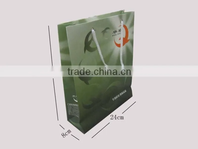 Enviromental protection paper handbag for shopping