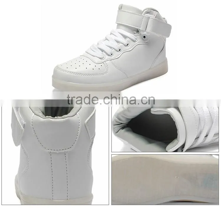 Hot Selling China Supplier MOQ1 HIgh Neck Shoes LED Light Up Shoes