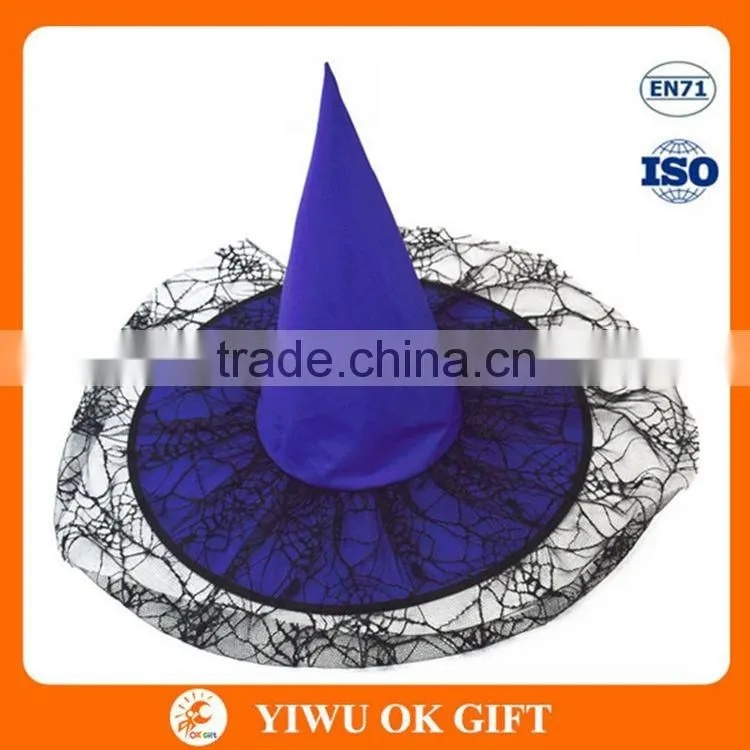 Wholesale Fancy Decorative Halloween Witch Hat with high quality