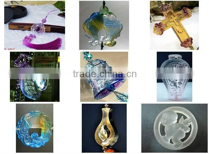 New design color glazed crystal pendant