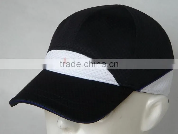 black plastic screw cap baseball cap
