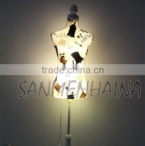 coffee time printing elastic fabric Female Mannequin