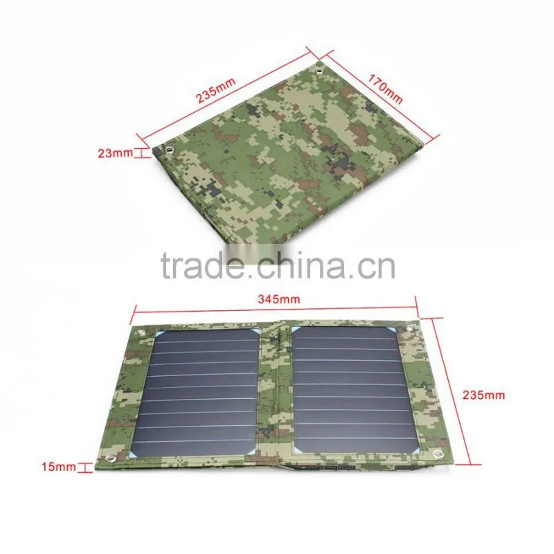 New premium 10W 5V built-in 6000mah polymer battery sun power solar panel outdoor charging for mobile phone