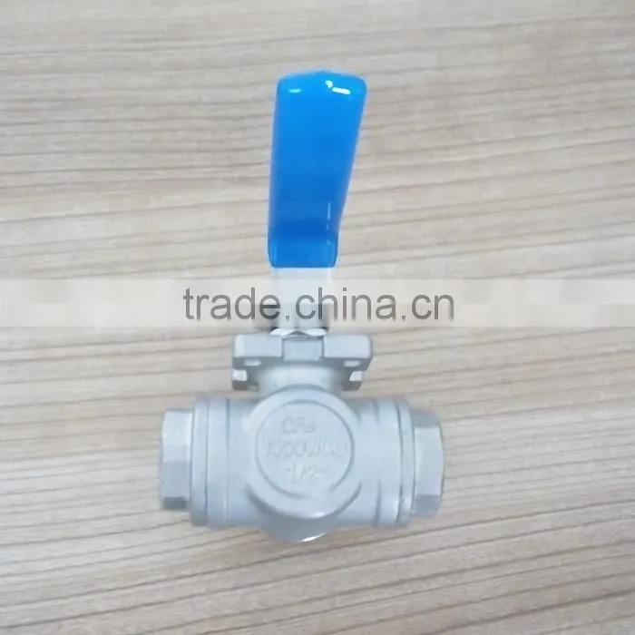 High quality three-way 1000psi Ball Valve