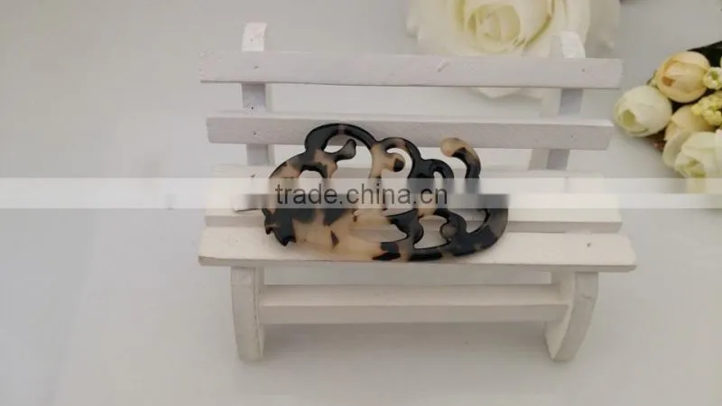 Hot sales brand name acrylic bobby pins adult fancy butterfly hair pin classic tortoise shell acetate hair pins